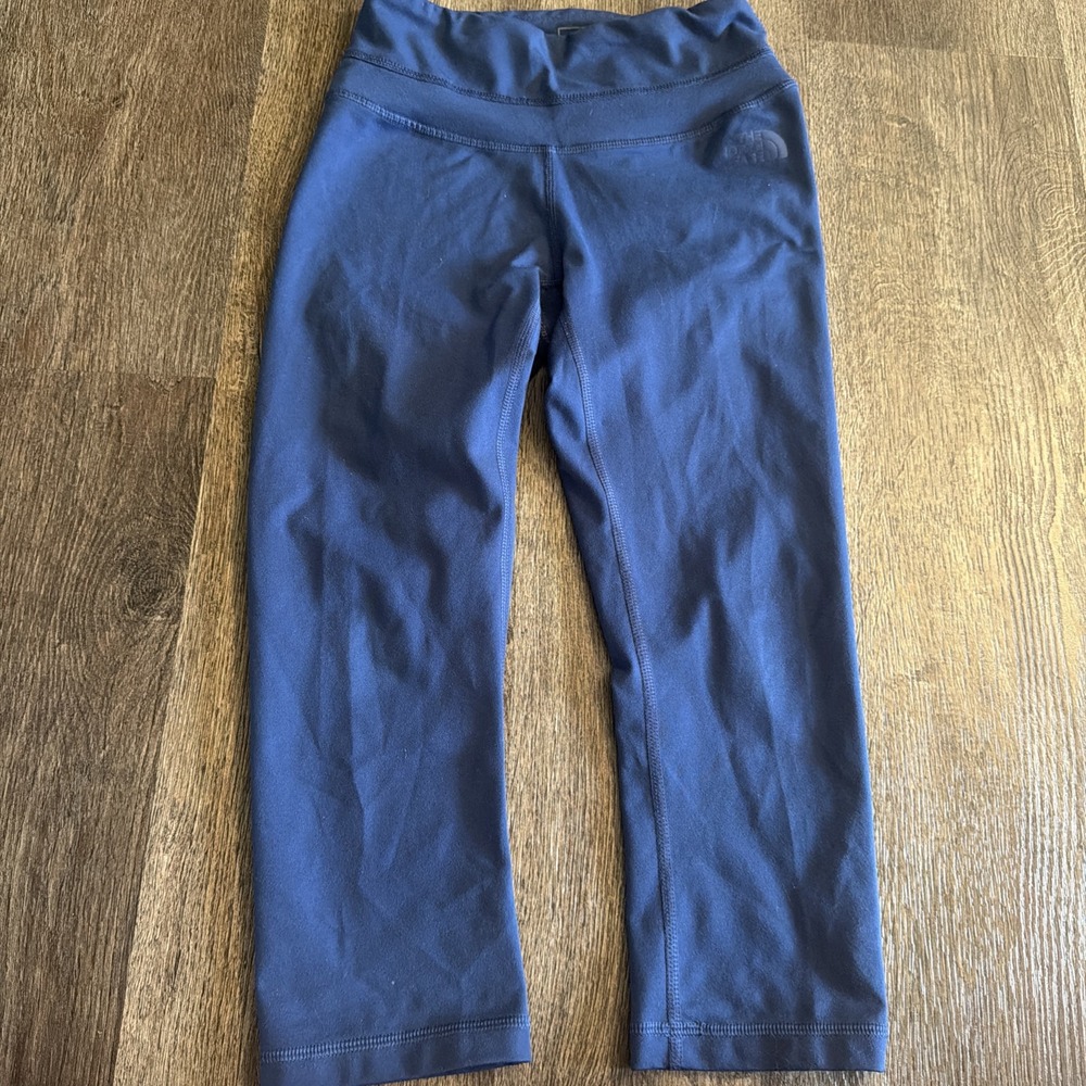 The North Face XS FlashDry Cropped Leggings Womens Blue Athletic Capri Pants